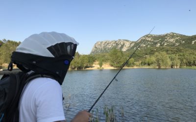 Session pêche au Lac de la Jasse en plein soleil